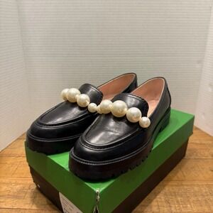 Kate Spade New York Womens Posh Pearl Leather Loafer  Size 6.5 B
